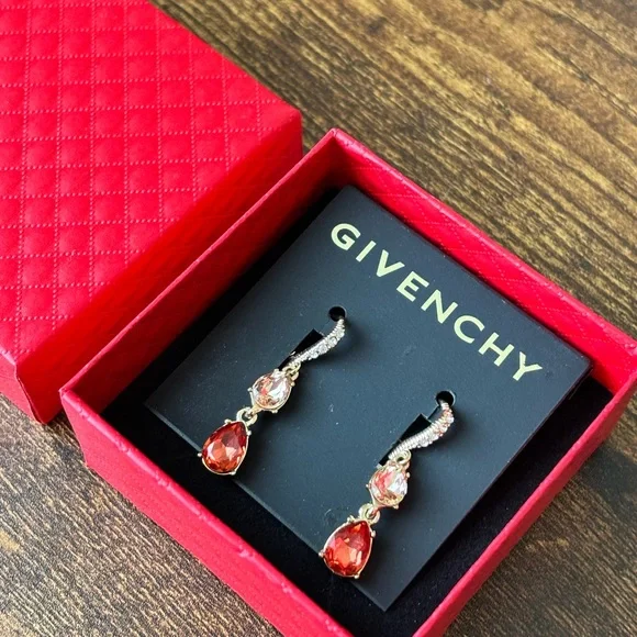 Givenchy Crystal Double Drop Earrings - Picture 7 of 7